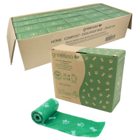 Saco Plastico de excrementos cão 100% bio 23x32cm (6.000 Uds)