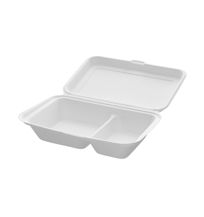 Embalagem Hamburguer 2C Cana-de-açúcar 240x125x65mm (50 Uds) Embalagem Hamburguer 2C Cana-de-açúcar 240x125x65mm (50 Uds)