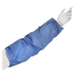 Manguitos em TST de PP Plastificado 25x44cm Azul (50 Uds)