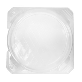 Embalagem Tampa Bisagra PET PasteleriaØ23x5cm (115 Uds)