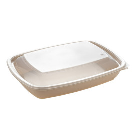 Tampa Embalagem Retangular Preto y Creme 23x16,5cm (300 Uds)
