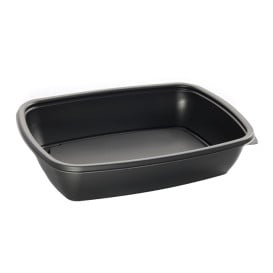 Embalagem Plástico Preto 900ml 23x16,5cm (300 Uds)