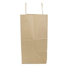 Saco Papel Kraft Asas 70g/m² 26+18x26cm (250 Uds)