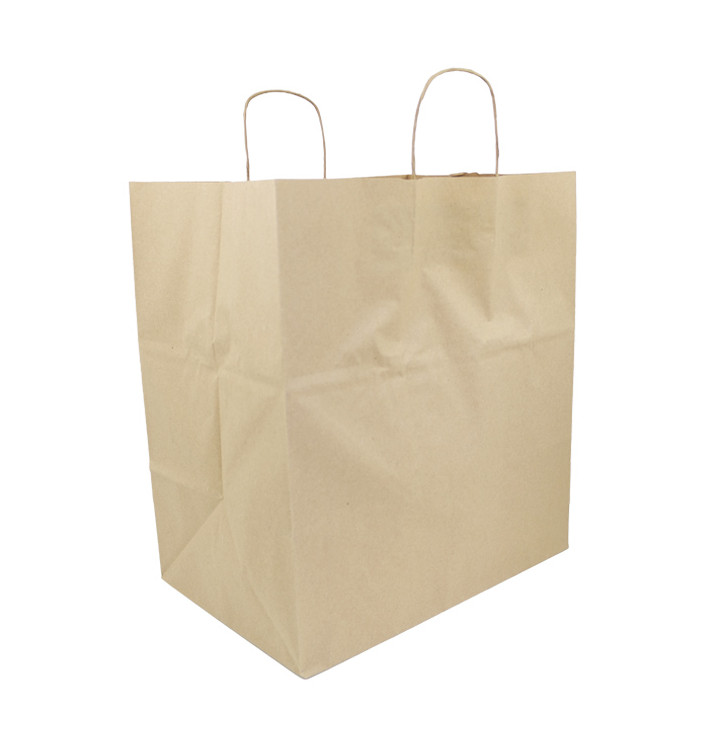 Saco Papel Kraft Asas 120g/m² 36x24x39cm (50 Uds) Saco Papel Kraft Asas 120g/m² 36x24x39cm (50 Uds)