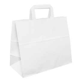 Saco Papel Branco Asas 70g/m² 32+22x26cm (250 Uds)