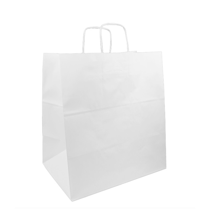 Saco Papel Branca Asas 100g/m² 36x24x39cm (200 Uds) Saco Papel Branca Asas 100g/m² 36x24x39cm (200 Uds)