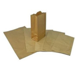 Saco de Papel Sem Asas Kraft Marrom 15+9x28cm (25 Uds)