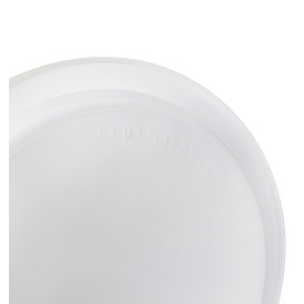 Prato Plano Reutilizável Económico PS Branco Ø22cm (300 Uds)