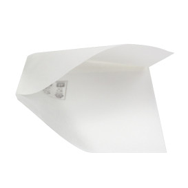 Saqueta Antigordura Aberta 2L Branco 15x16cm (250 Uds)