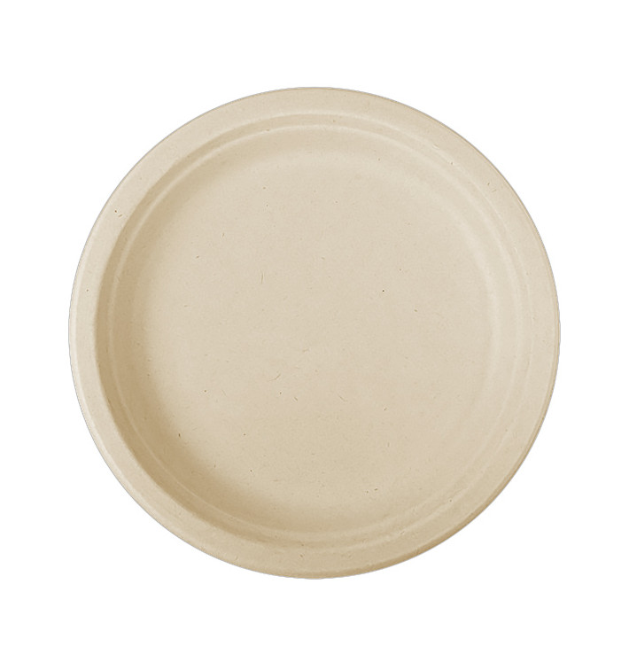 Prato Cana-de-açúcar Natural Ø260mm (50 Uds) Prato Cana-de-açúcar Natural Ø260mm (50 Uds)