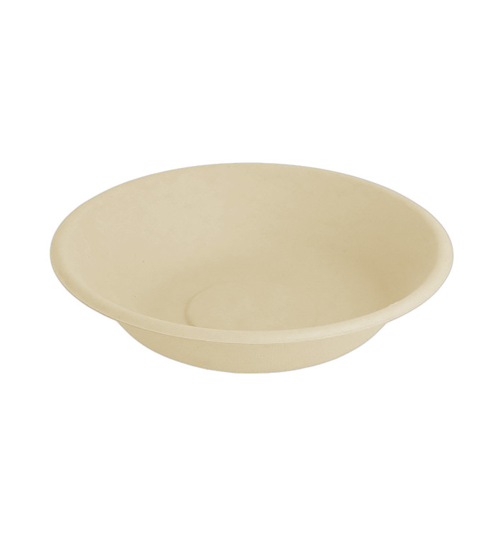 Prato Fundo da cana-de-açúcar Natural Ø160mm (1000 Uds) Prato Fundo da cana-de-açúcar Natural Ø160mm (1000 Uds)