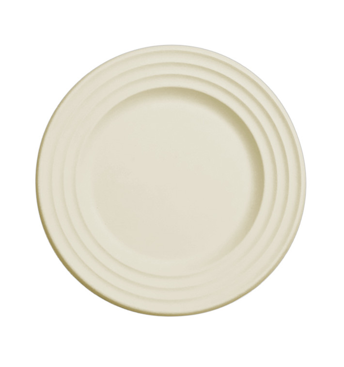 Prato da Cana-de-Açúcar Natural Premium Wave Ø23cm (50 Uds) Prato da Cana-de-Açúcar Natural Premium Wave Ø23cm (50 Uds)