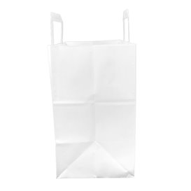 Saco Papel Branco Asas 70g/m² 32+22x26cm (250 Uds)