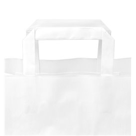 Saco Papel Branco Asas 70g/m² 32+22x26cm (250 Uds)