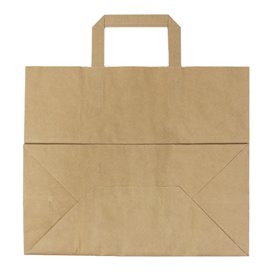 Saco Papel Kraft Asas 70g/m² 32+22x26cm (50 Uds)
