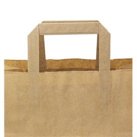 Saco Papel Kraft Asas 70g/m² 32+22x26cm (50 Uds)