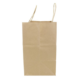 Saco Papel Kraft Hawanna Asas 100g/m² 28x16x27cm (50 Uds)