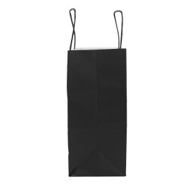 Saco Papel Preto Asas 100g/m² 22+9x23cm (250 Uds)