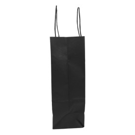 Saco Papel Preto Asas 100g/m² 25+11x31cm  (250 Uds)