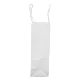 Saco Papel Kraft Branco Asas 100g/m² 18+8x24cm (25 Uds)