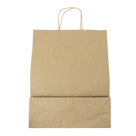 Saco Papel Kraft Hawanna Asas 100g/m² 32x12x41cm (200 Uds)
