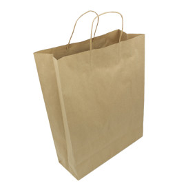 Saco Papel Kraft Hawanna Asas 100g/m² 32x12x41cm (200 Uds)