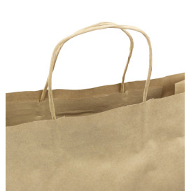 Saco Papel Kraft Hawanna Asas 100g/m² 32x12x41cm (200 Uds)