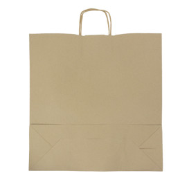 Saco Papel Kraft Marrom Asas 100g/m² 44+15x46cm (200 Uds)
