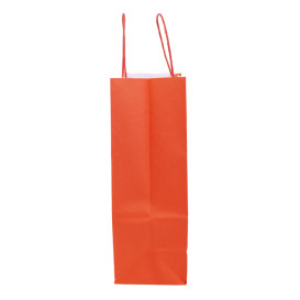 Saco Papel Kraft Vermelho com Asas 100g/m² 25+11x31cm (25 Uds)