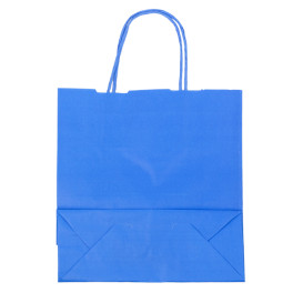 Saco Papel Turquesa com Asas 100g/m² 22+9x23cm (25 Uds)