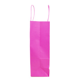 Saco Papel Fucsia com Asas 100g/m² 25+11x31cm (200 Uds)