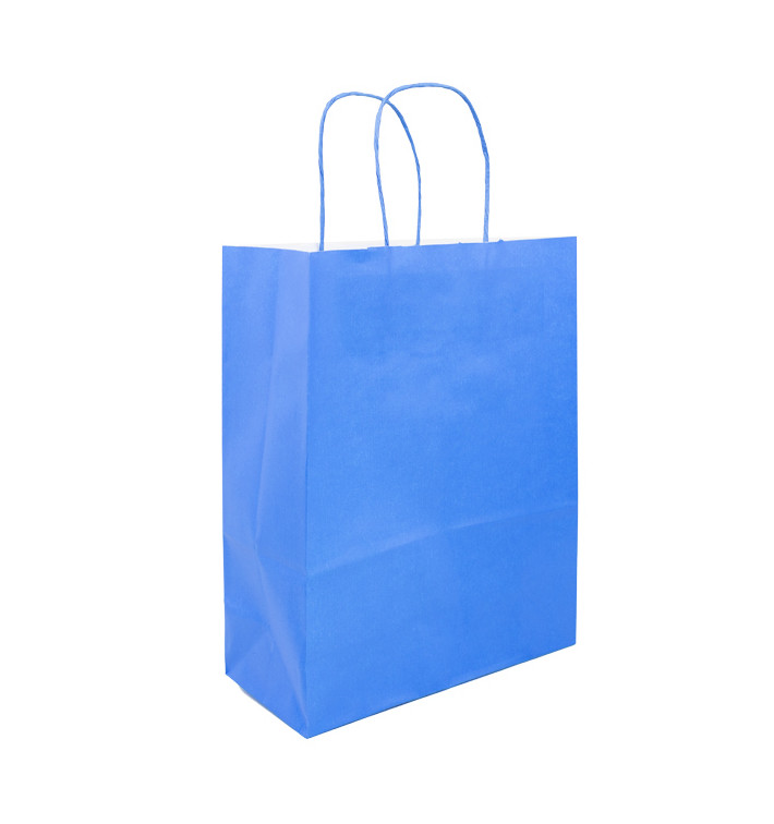 Saco Papel Turquesa com Asas 100g/m² 25+11x31cm (25 Uds) Saco Papel Turquesa com Asas 100g/m² 25+11x31cm (25 Uds)