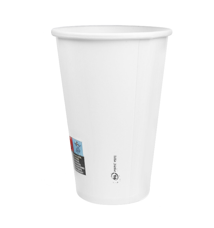 Copo de Cartão 20 Oz/600ml Branco Ø9,4cm (20 Uds) Copo de Cartão 20 Oz/600ml Branco Ø9,4cm (20 Uds)