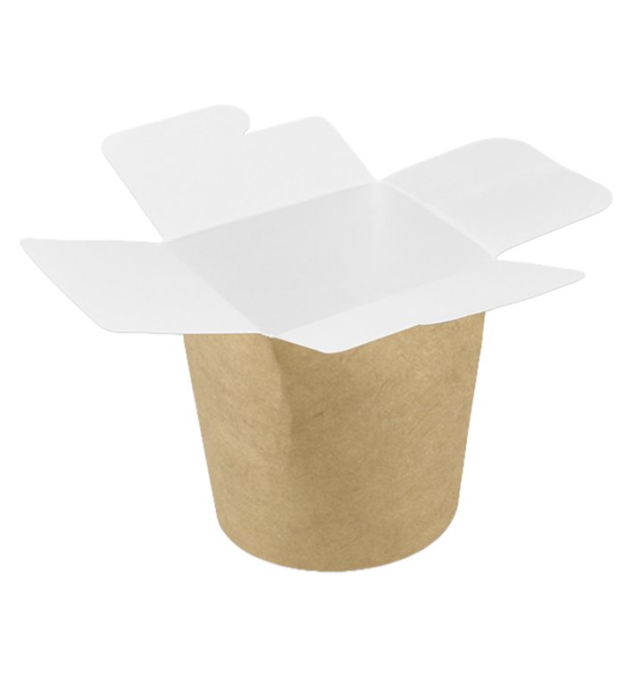 Embalagem Fechado Takeaway 100% ECO Kraft 16Oz/480ml (50 Uds) Embalagem Fechado Takeaway 100% ECO Kraft 16Oz/480ml (50 Uds)