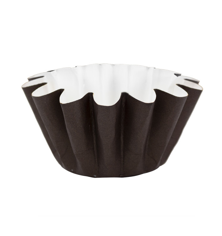 Molde para Forno Ø80x65 mm Marrom (15 Uds) Molde para Forno Ø80x65 mm Marrom (15 Uds)