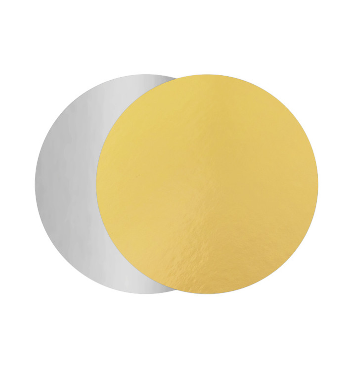 Disco de Cartão Ouro e Prata 260mm (100 Unidades) Disco de Cartão Ouro e Prata 260mm (100 Unidades)