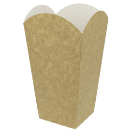 Caixa Pipocas Mediana Kraft 90g 7,8x10,5x18cm (350 Uds)