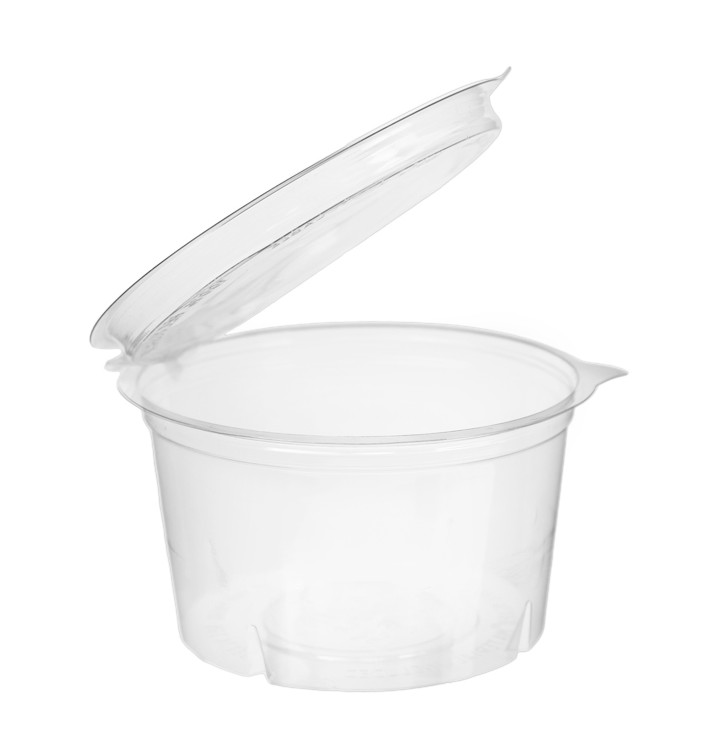 Copo Redonda Bisagra APET Transparente 400ml Ø120mm (480 Uds) Copo Redonda Bisagra APET Transparente 400ml Ø120mm (480 Uds)