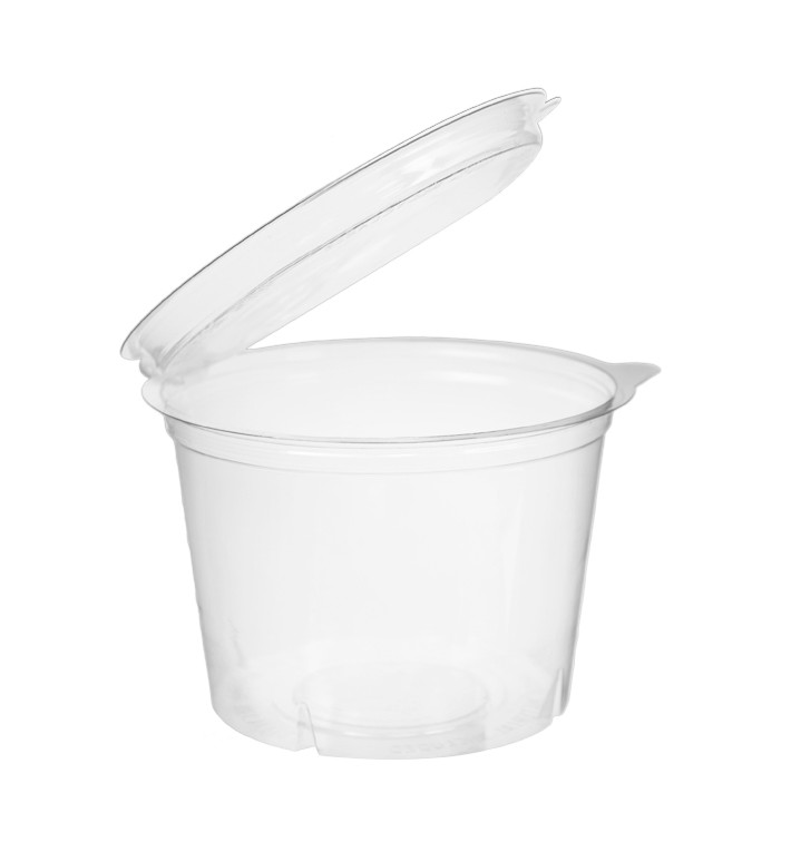Copo Redonda Bisagra APET Transparente 500ml Ø120mm (480 Uds) Copo Redonda Bisagra APET Transparente 500ml Ø120mm (480 Uds)