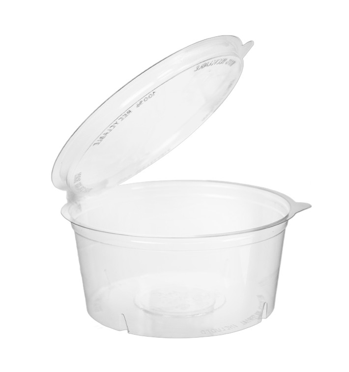 Copo Redonda Bisagra APET Transparente 750ml Ø150mm (200 Uds) Copo Redonda Bisagra APET Transparente 750ml Ø150mm (200 Uds)