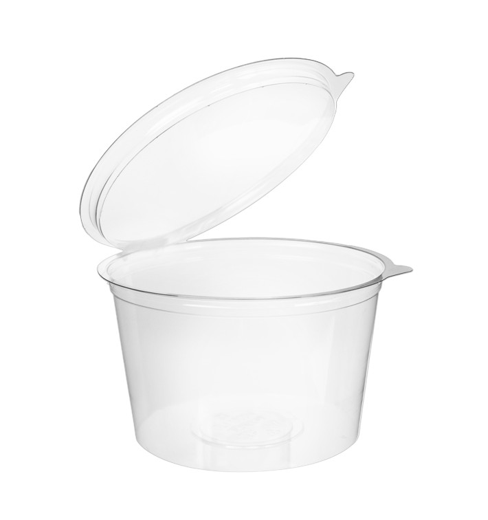 Contenitore Tondo Coperchio APET Transparente 1000ml Ø150mm (200 Pezzi) Contenitore Tondo Coperchio APET Transparente 1000ml Ø150mm (200 Pezzi)