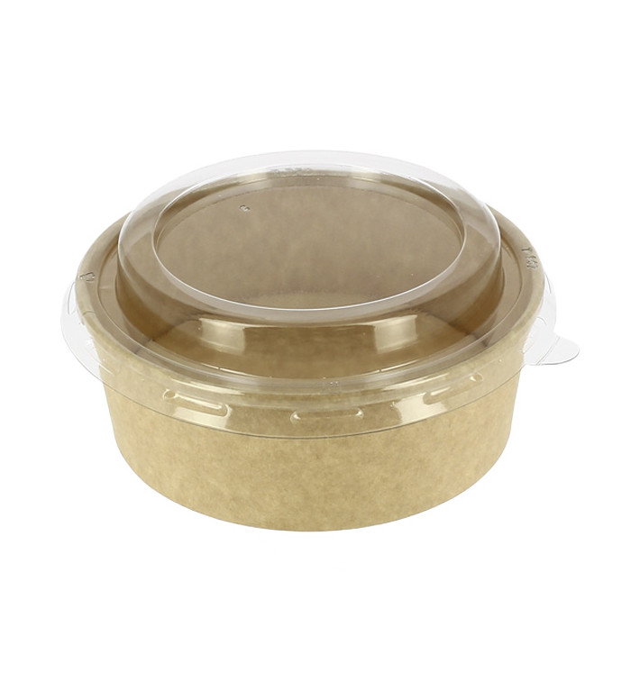 Terrina Cartão Kraft-Kraft + Tampa RPET 19 Oz/550ml (300 Uds) Terrina Cartão Kraft-Kraft + Tampa RPET 19 Oz/550ml (300 Uds)