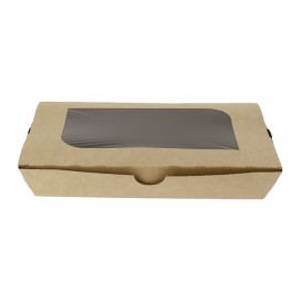 Embalagem Cartolina Janela 21x13x3,5cm 730ml (25 Uds)