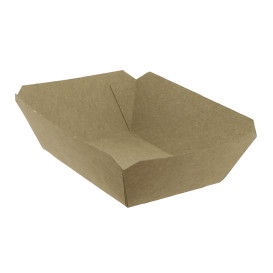 Barqueta Cartolina Kraft-Kraft 9,6x6,5x4,2cm 250ml (25 Uds)