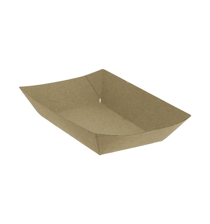 Barqueta Cartolina Kraft-Kraft 11x7x3,5cm 300ml (25 Uds) Barqueta Cartolina Kraft-Kraft 11x7x3,5cm 300ml (25 Uds)