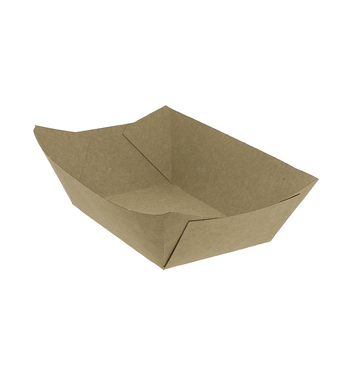 Barqueta Cartolina Kraft-Kraft 10,6x7,3x4,5cm 350ml (1000 Uds)