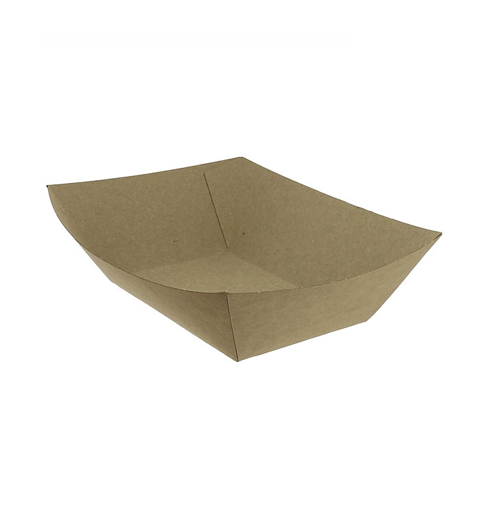 Barqueta Cartolina Kraft-Kraft 12,2x8x5,5cm 525ml (25 Uds)