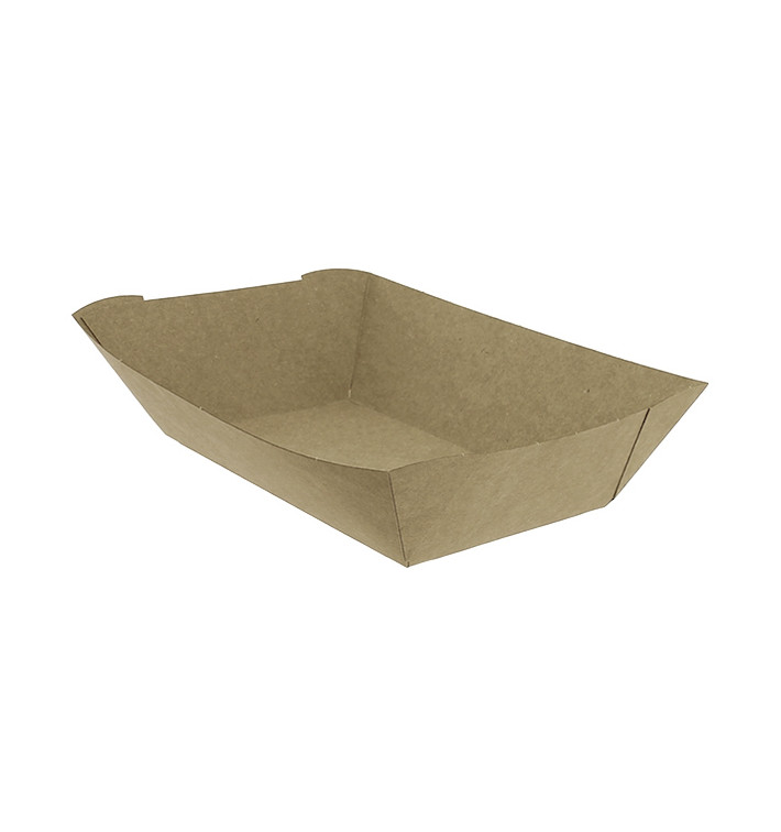 Barqueta Cartolina Kraft-Kraft 15,5x9x5,5cm 780ml (450 Uds) Barqueta Cartolina Kraft-Kraft 15,5x9x5,5cm 780ml (450 Uds)