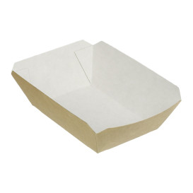 Barqueta Cartolina Kraft 9,6x6,5x4,2cm 250ml (1000 Uds)