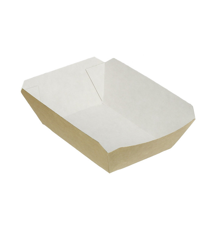 Barqueta Cartolina Kraft 9,6x6,5x4,2cm 250ml (1000 Uds) Barqueta Cartolina Kraft 9,6x6,5x4,2cm 250ml (1000 Uds)